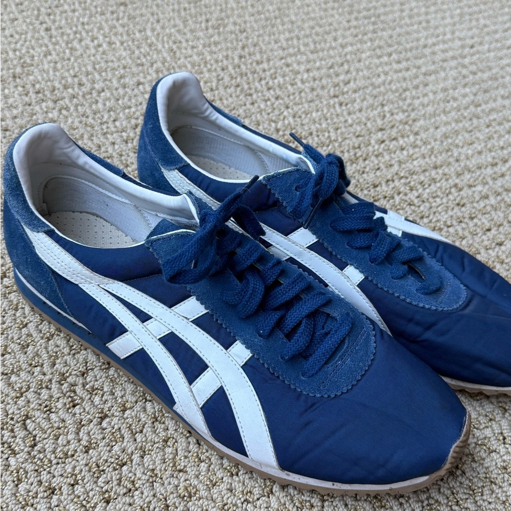 Onitsuka Tiger by Asics Navy and White Low-Top Sneakers